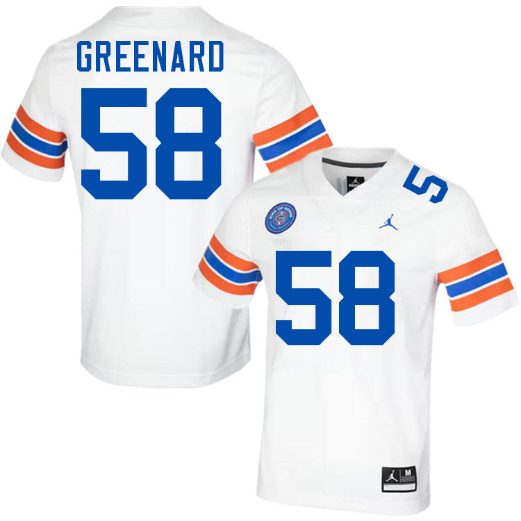 Jonathan Greenard Florida Jersey,Florida Gators #58 Jonathan Greenard Jersey Youth Uniforms-Throwback White